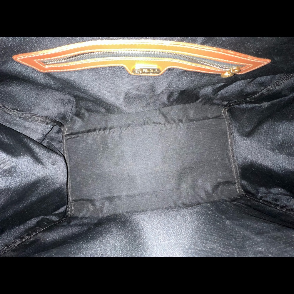 Fendi Bag,Travel, Gorgeous Weekender Travel, Duffle with Cognac Brown Lea… - Picture 8 of 16